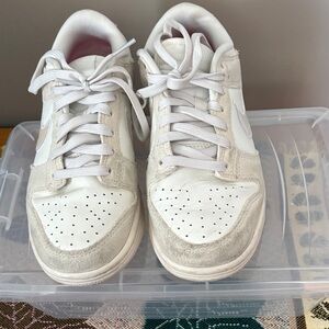 Nike Dunk Low Iridescent Classic White  Lace-Up Women’s Sneakers Sz 7.5